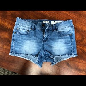 Blue jean shorts size 7